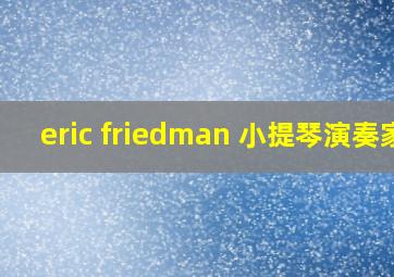 eric friedman 小提琴演奏家